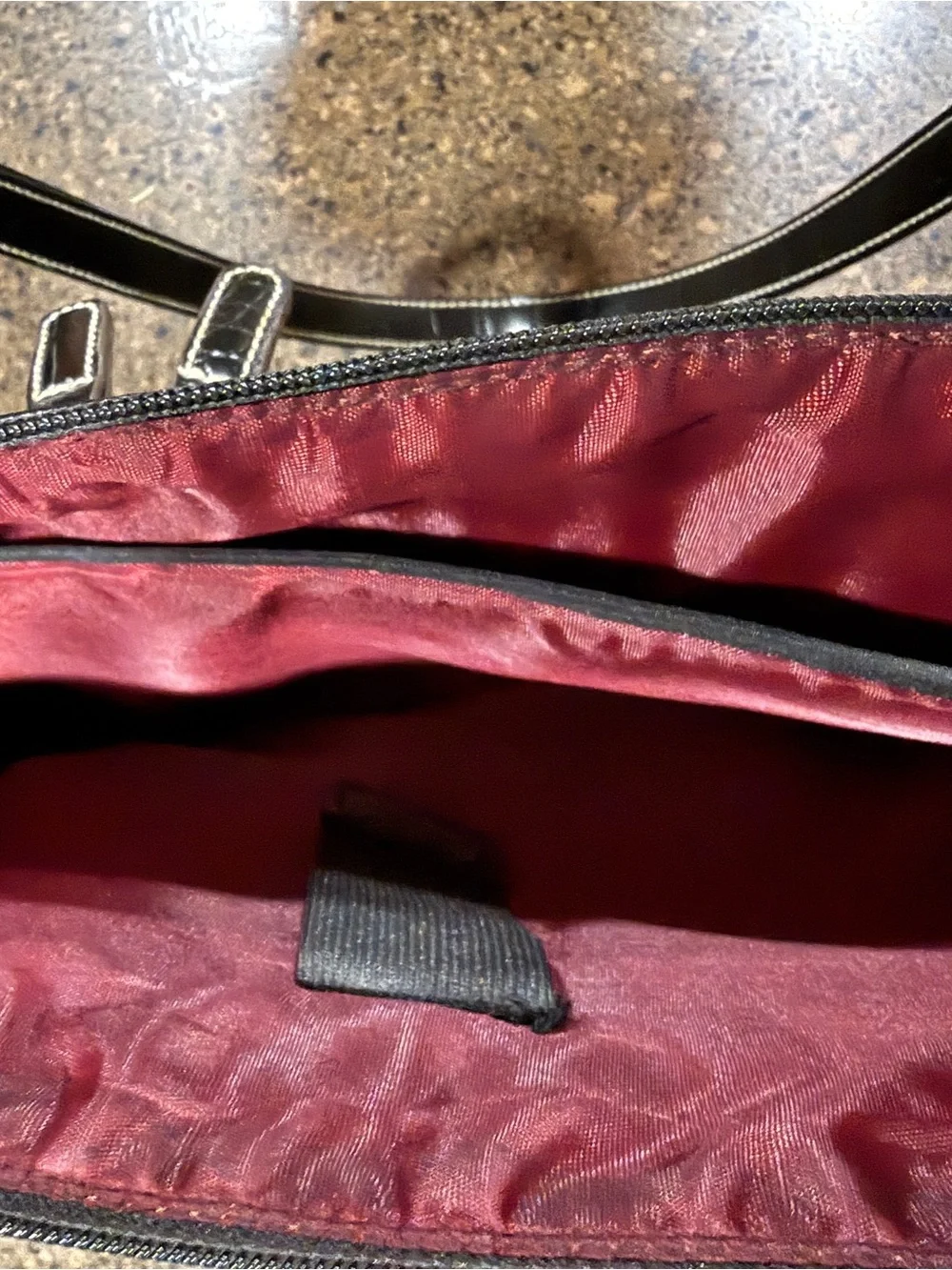Black Women's Tote Bag with Front Pocket
